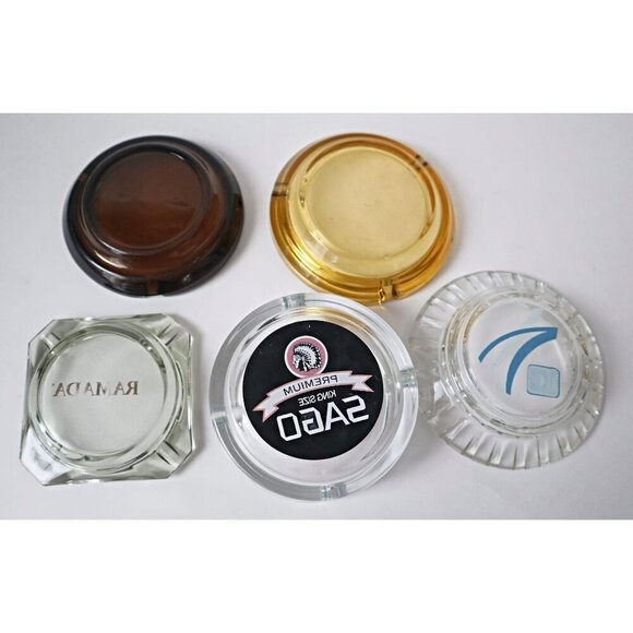 5 Vintage Ashtrays Advertising Sago Quality Inn Ramada Hotel 1980s Tobaciana - Picture 5 of 5